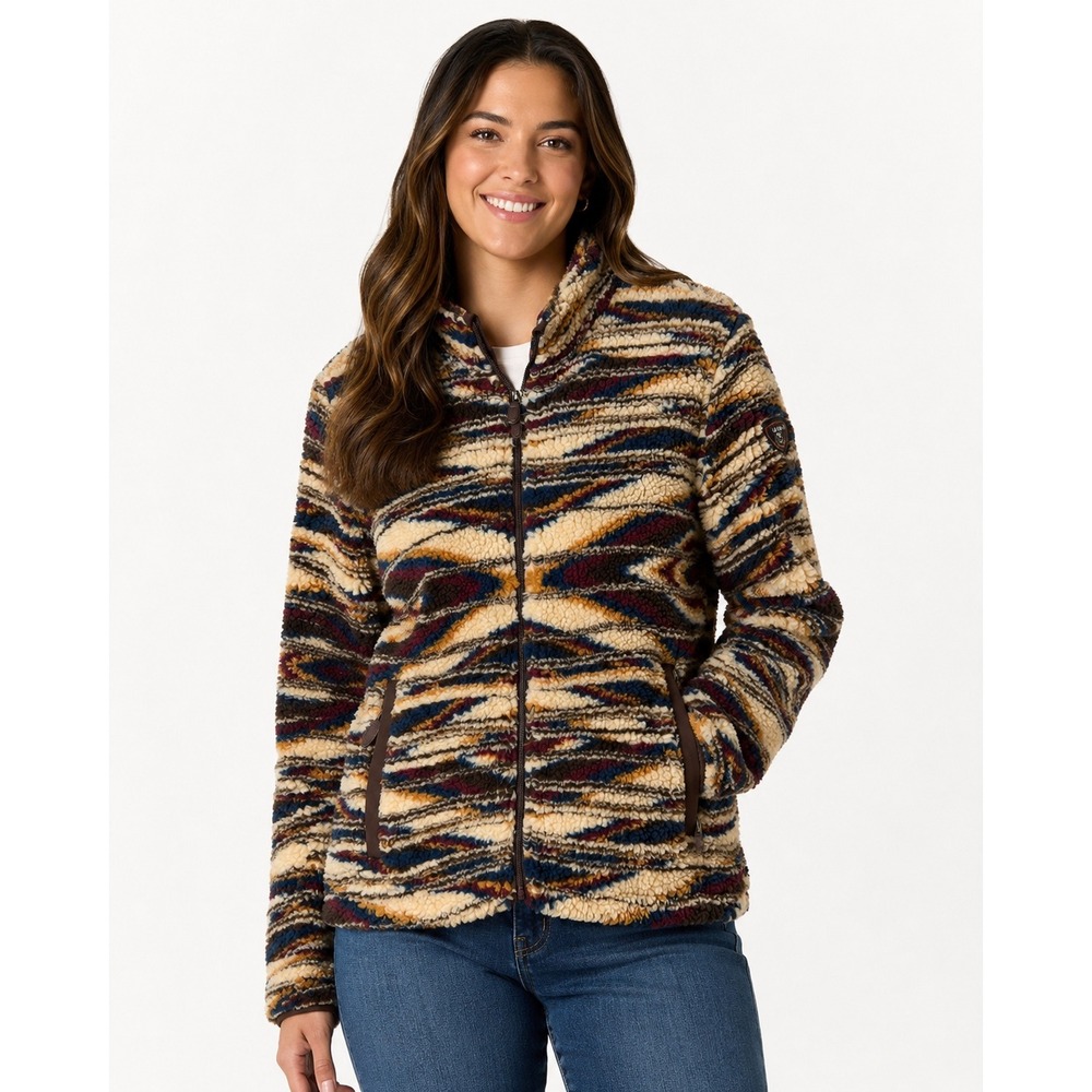 Ariat Chimayo Fleece Jacket Sunset Saltillo JCD Southwestern Sherpa Medium NWT
